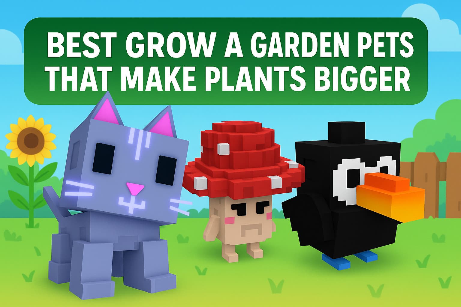 Best Grow a Garden Pets That Make Plants Bigger