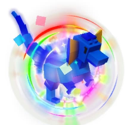 Rainbow Hatched Dilophosaurus pet - Grow a Garden Roblox